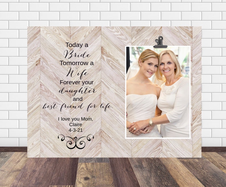 Mother of the Bride Gift Frame Wedding Gift for Mom Gift Etsy