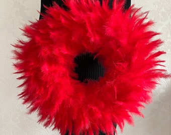 Feather Boho Boa Wreath for Home Decor