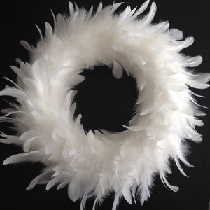Feather Wreath for Home Decor on Door