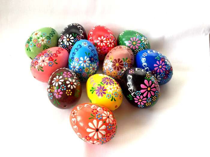 Set 12 Colour Easter Eggs