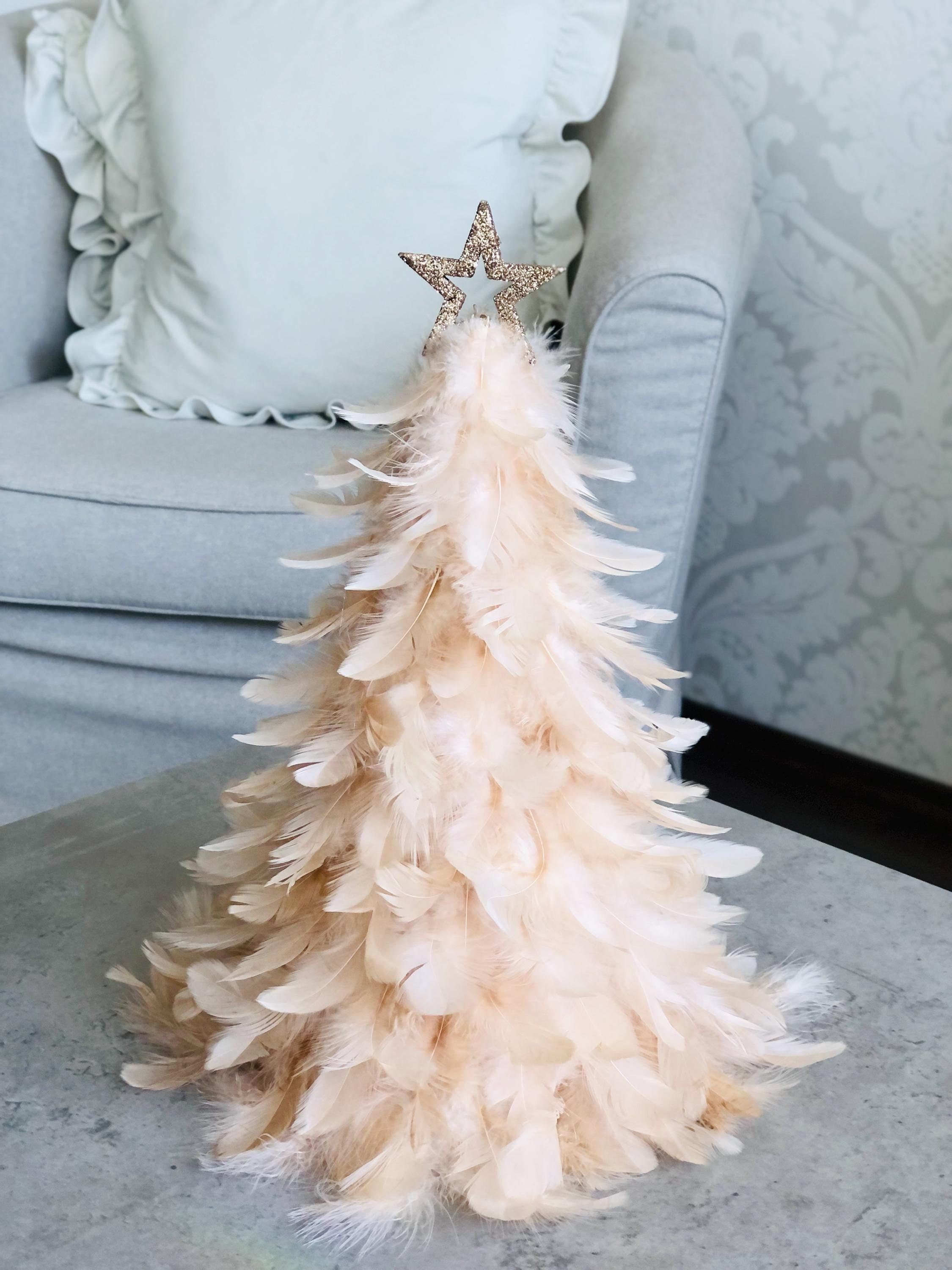 Feather Christmas Tree Decorations