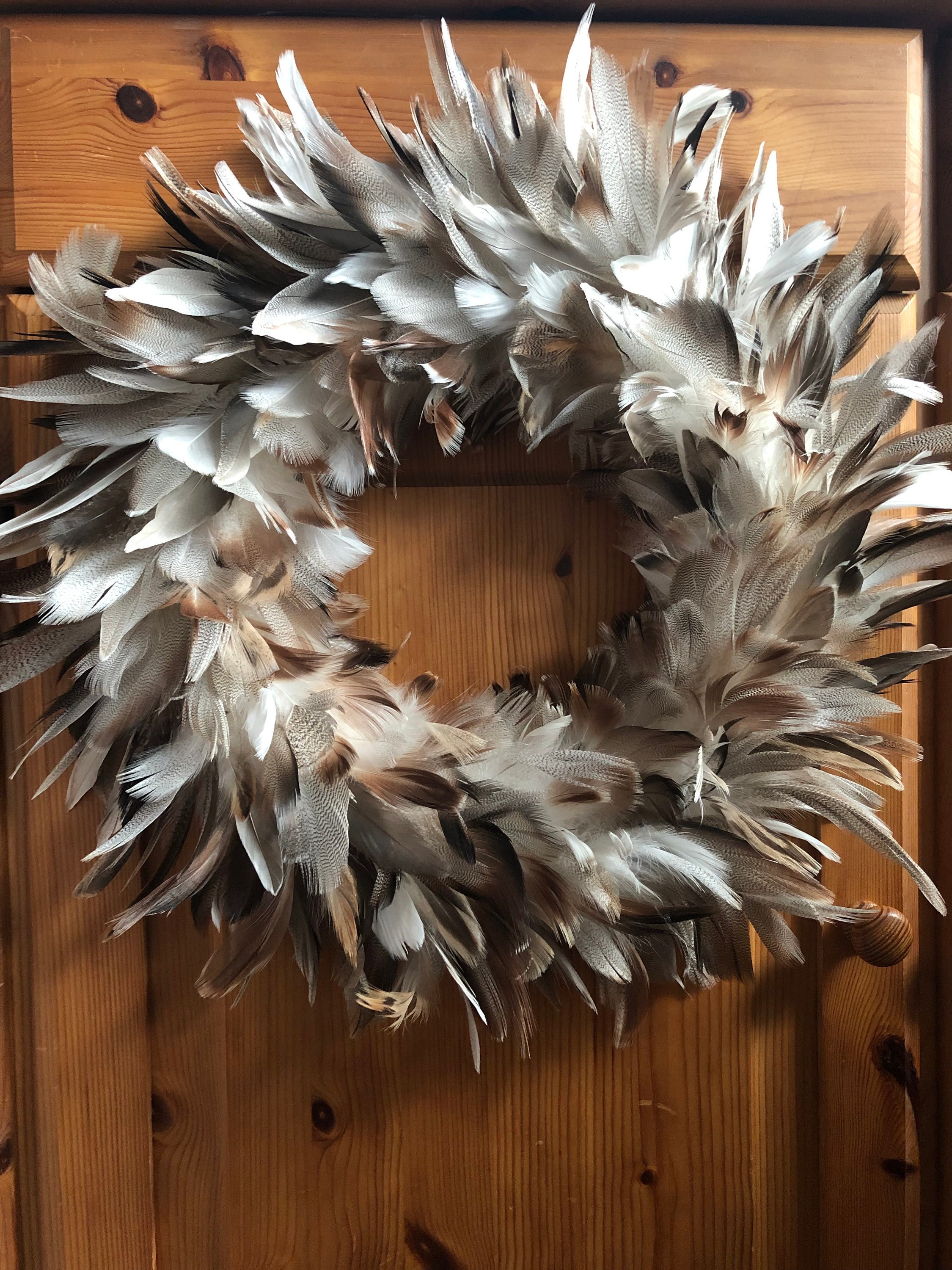 Nature Feather Wreath for Home Decor, Door Wreath -  Israel