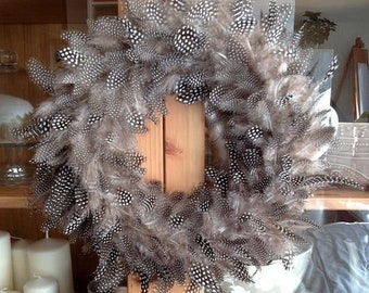 Nature Feather Wreath for Home Decor on Door