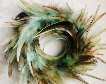 Nature Feather Wreath for Home Decor