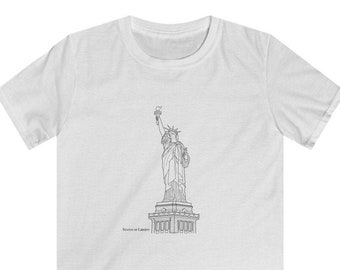 Statue of Liberty Women/'s V-Neck T-shirt 4th of July Stars and Stripes Independence Day Freedom Lady Liberty NYC Manhattan Tee
