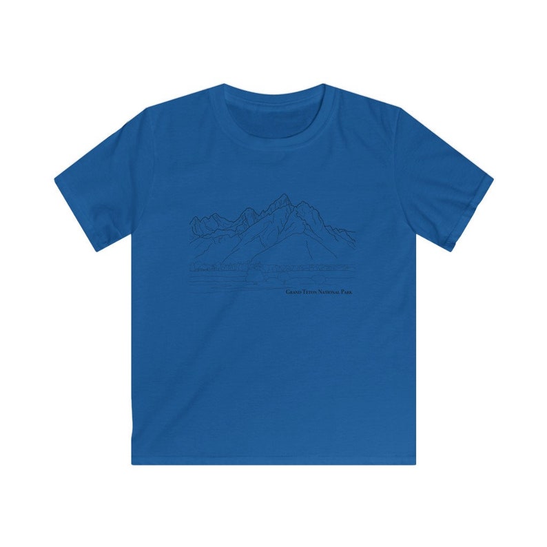 Grand Teton Kids Graphic Tee Children's National Park - Etsy