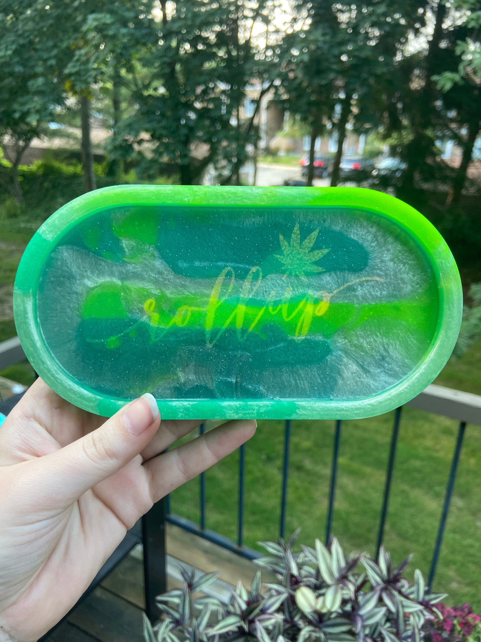 Roll up tray trinket tray stoner tray roll up marbled Etsy