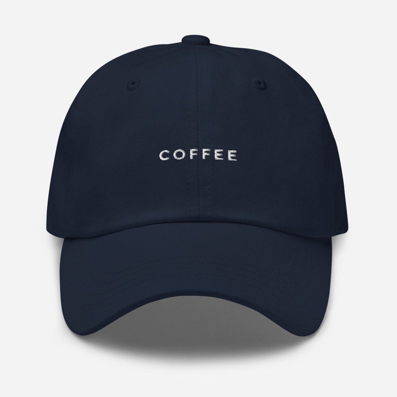 COFFEE Hat, embroidered, gender neutral, simple, minimal, plain, nuancelabel cute, fun, summer, drinks, new, popular, morning, caffeine. image 5