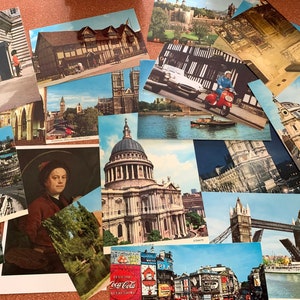 Lot Original Vintage Postcards Europe 1960-2014 All Unused