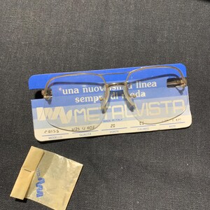 Vintage New Gold Metalvista Eyeglasses Frame Made in Italy