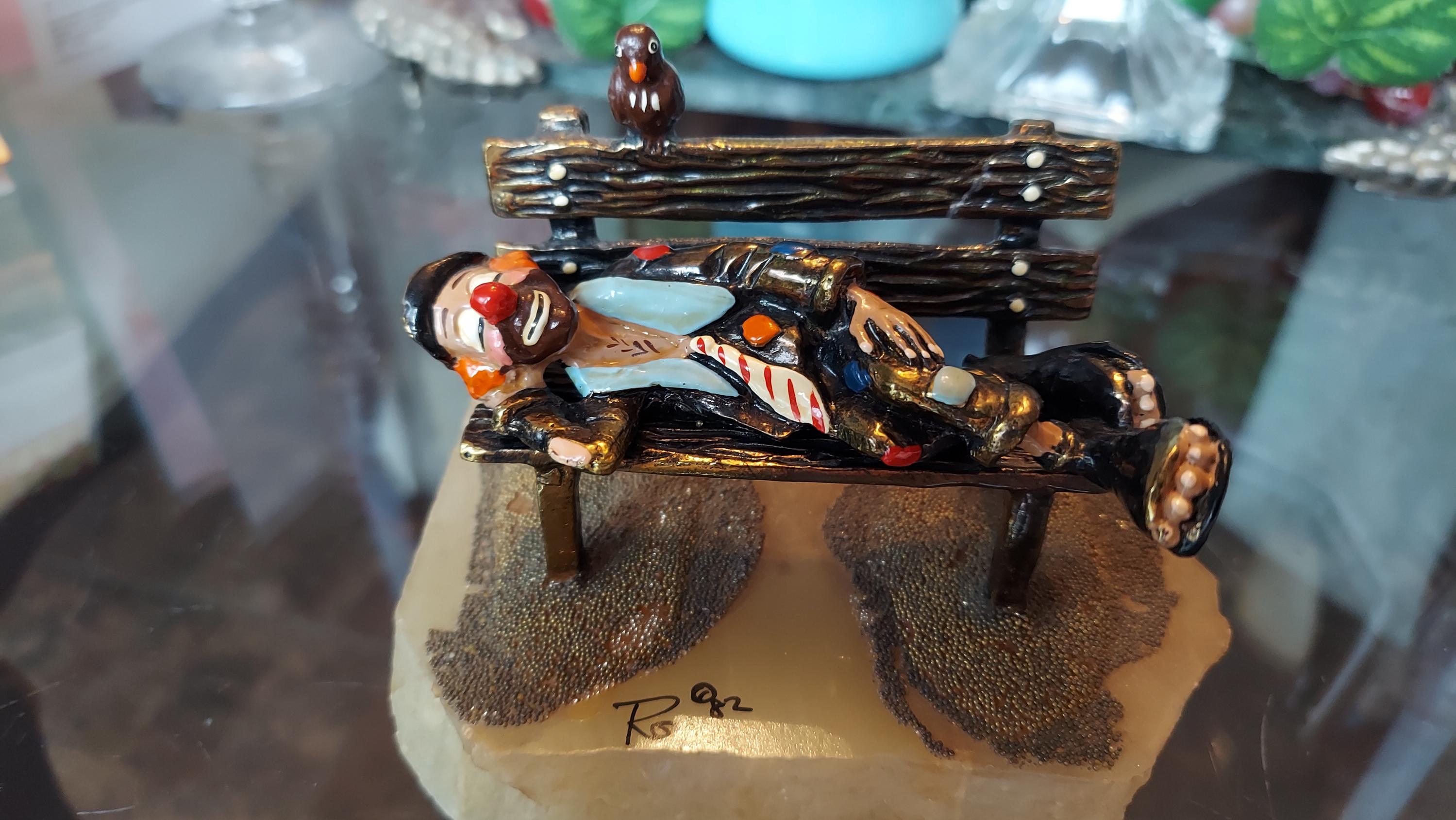 Vintage Ron Lee Clown on Bench Circa 1982 . - Etsy