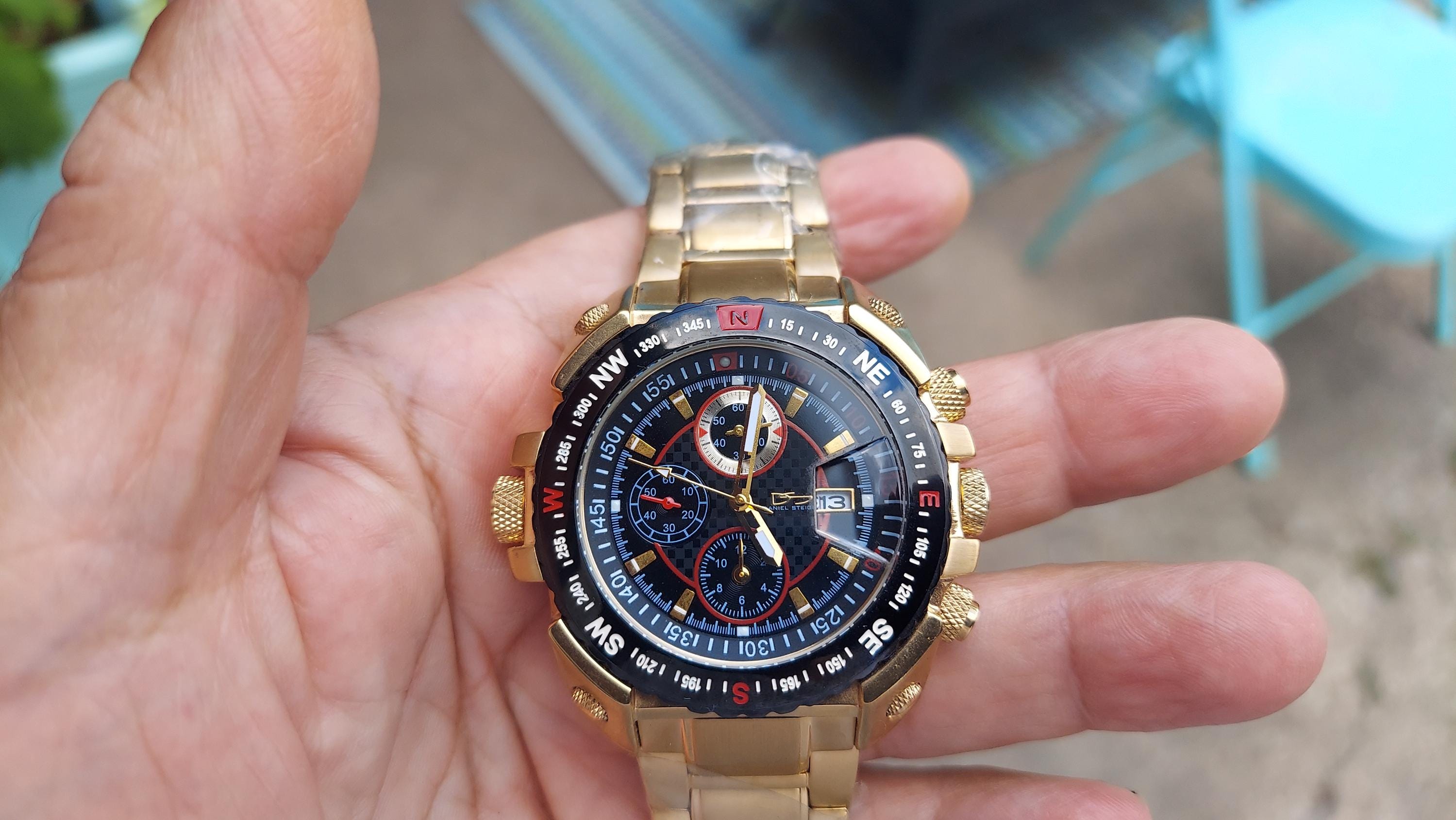 Daniel Steiger 9067G-M Men's Chronograph Wristwatch . - Etsy