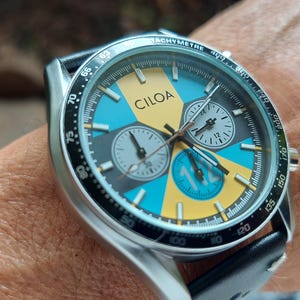 Ciloa Men's Racing Chronograph Wristwatch . immagine 14
