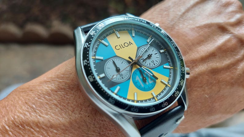Ciloa Men's Racing Chronograph Wristwatch . immagine 14