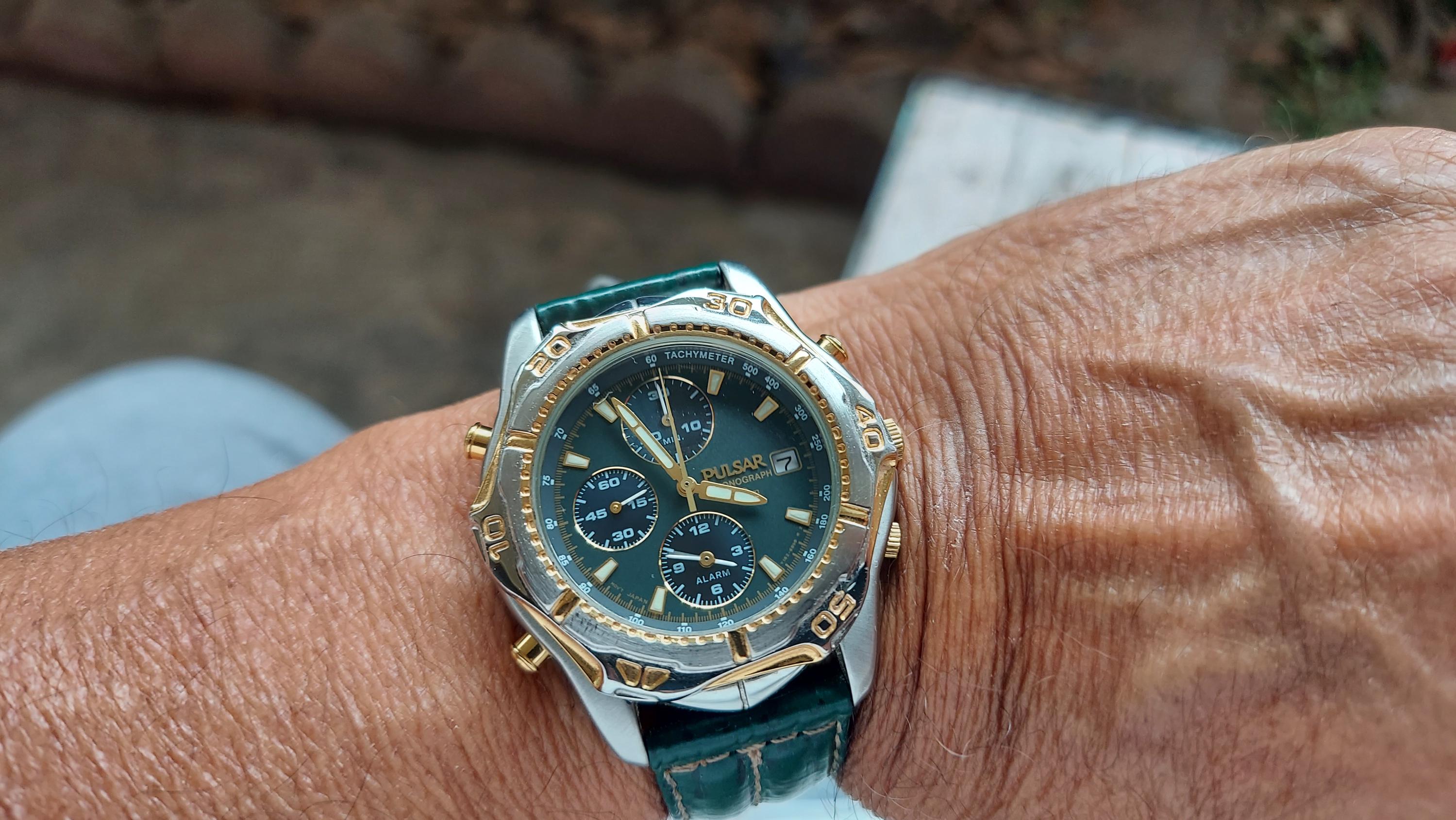 Pulsar Y182-6B20 Chronograph Alarm Men's Watch . - Etsy