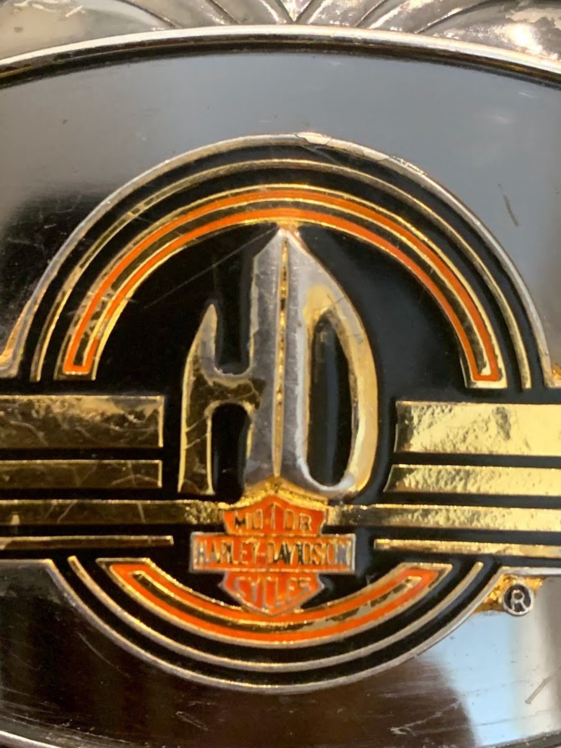 Vintage Harley Davidson Mens Belt Buckle by Raintree 1978 Etsy