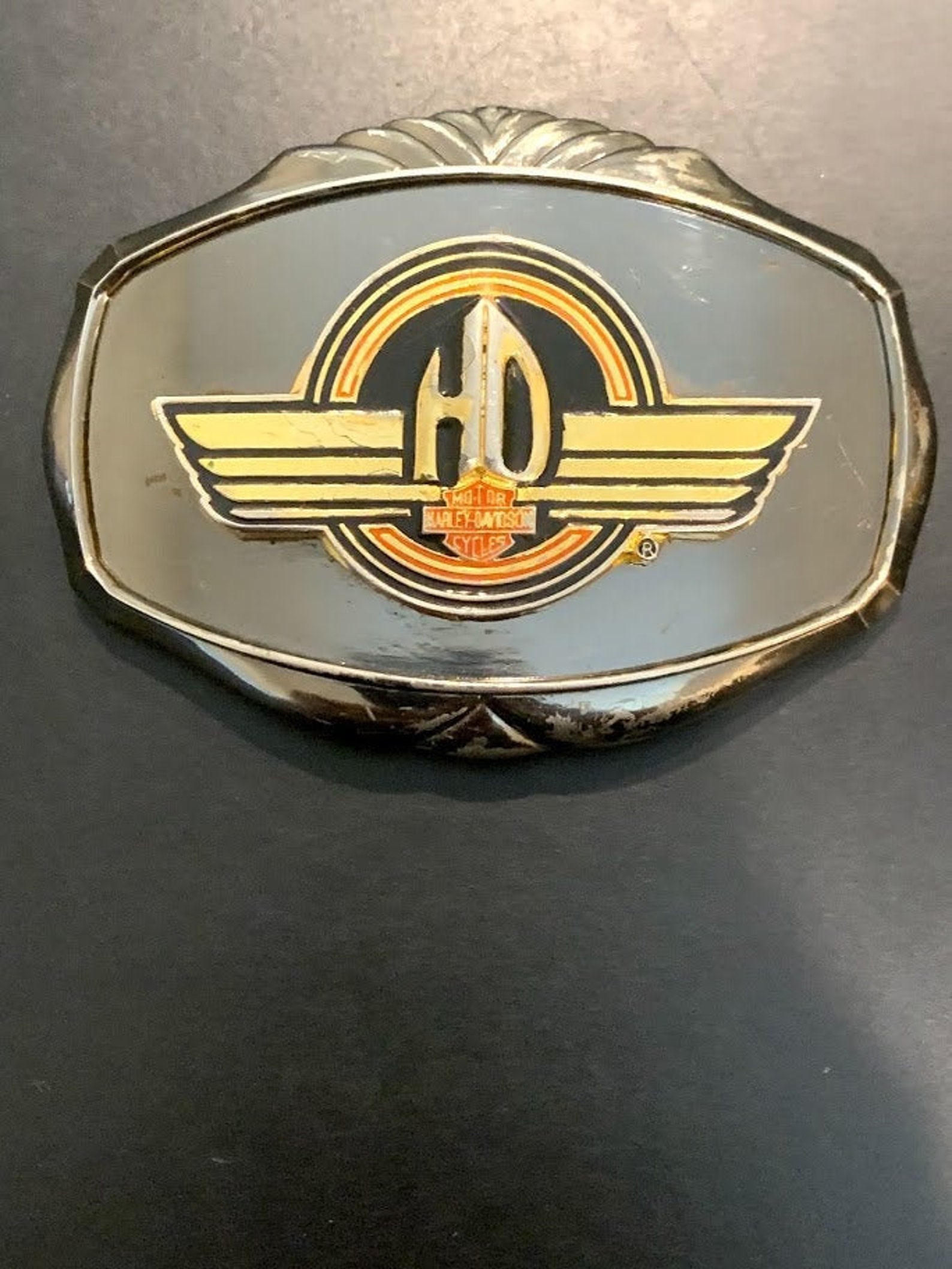 Vintage Harley Davidson Mens Belt Buckle by Raintree 1978 Etsy