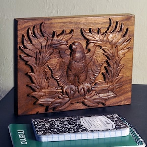 Solid Walnut Warrant Officer Insignia Plaque