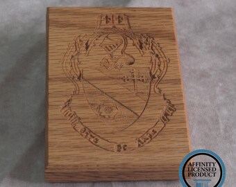 Theta Phi Alpha Officially Licensed Coat of Arms (COA) Logo Paperweight Sign