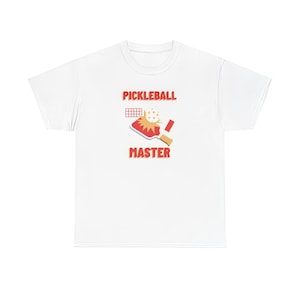 Pickleball Master Tee: 100% Cotton Sports Shirt