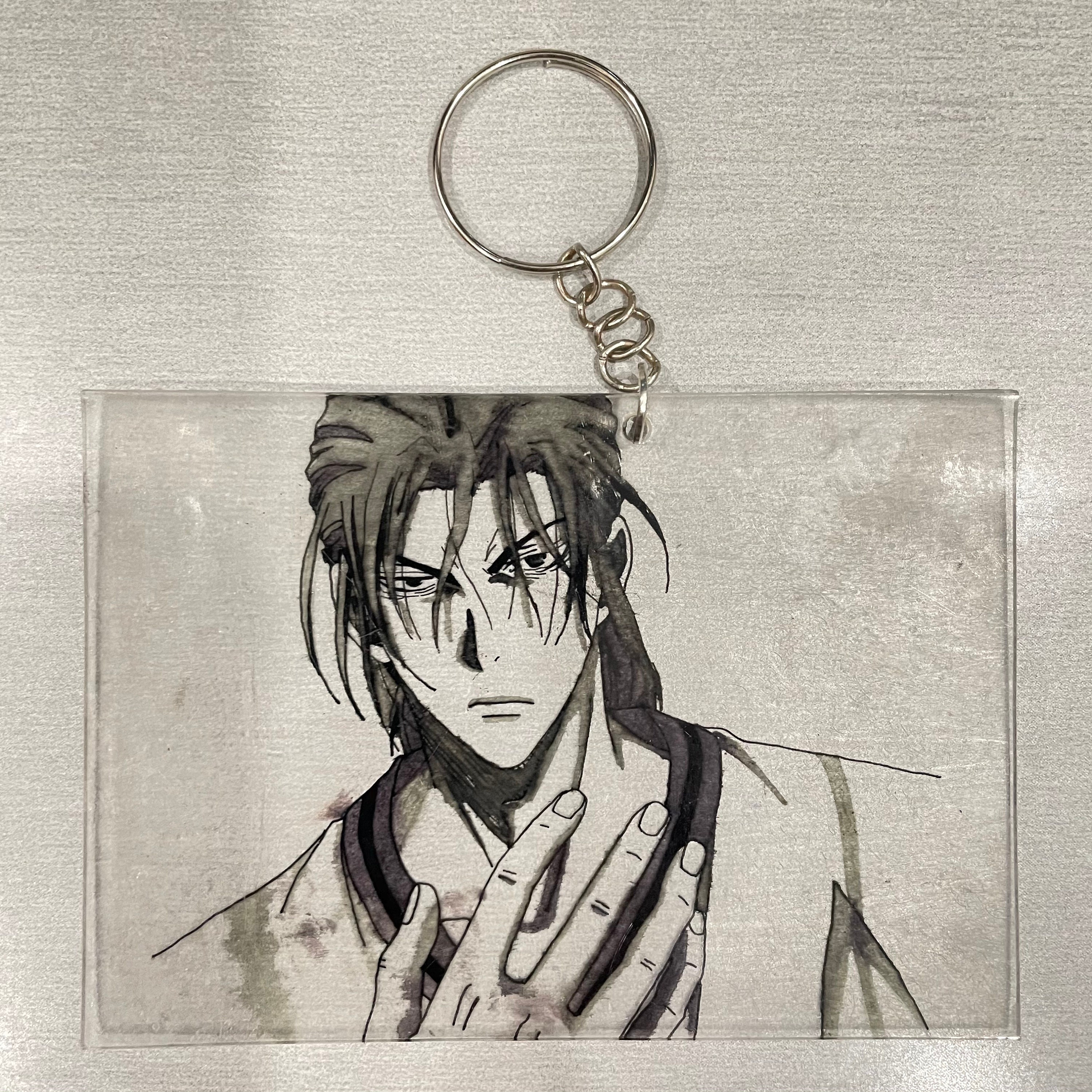 Customised anime keychains FREE STICKERS Etsy