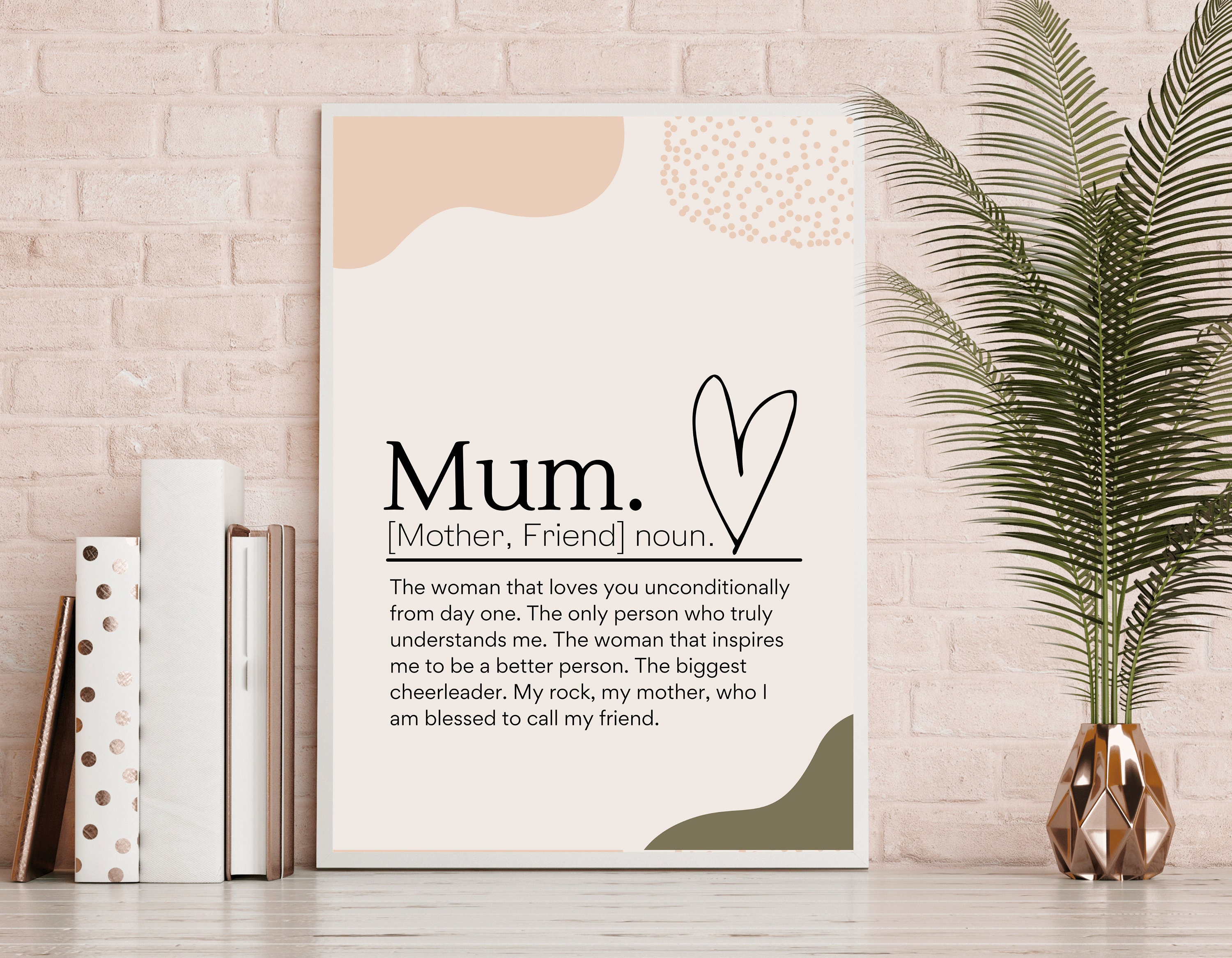 Home Decor ‘mum noun’ With Description Print A3 A4 - Etsy