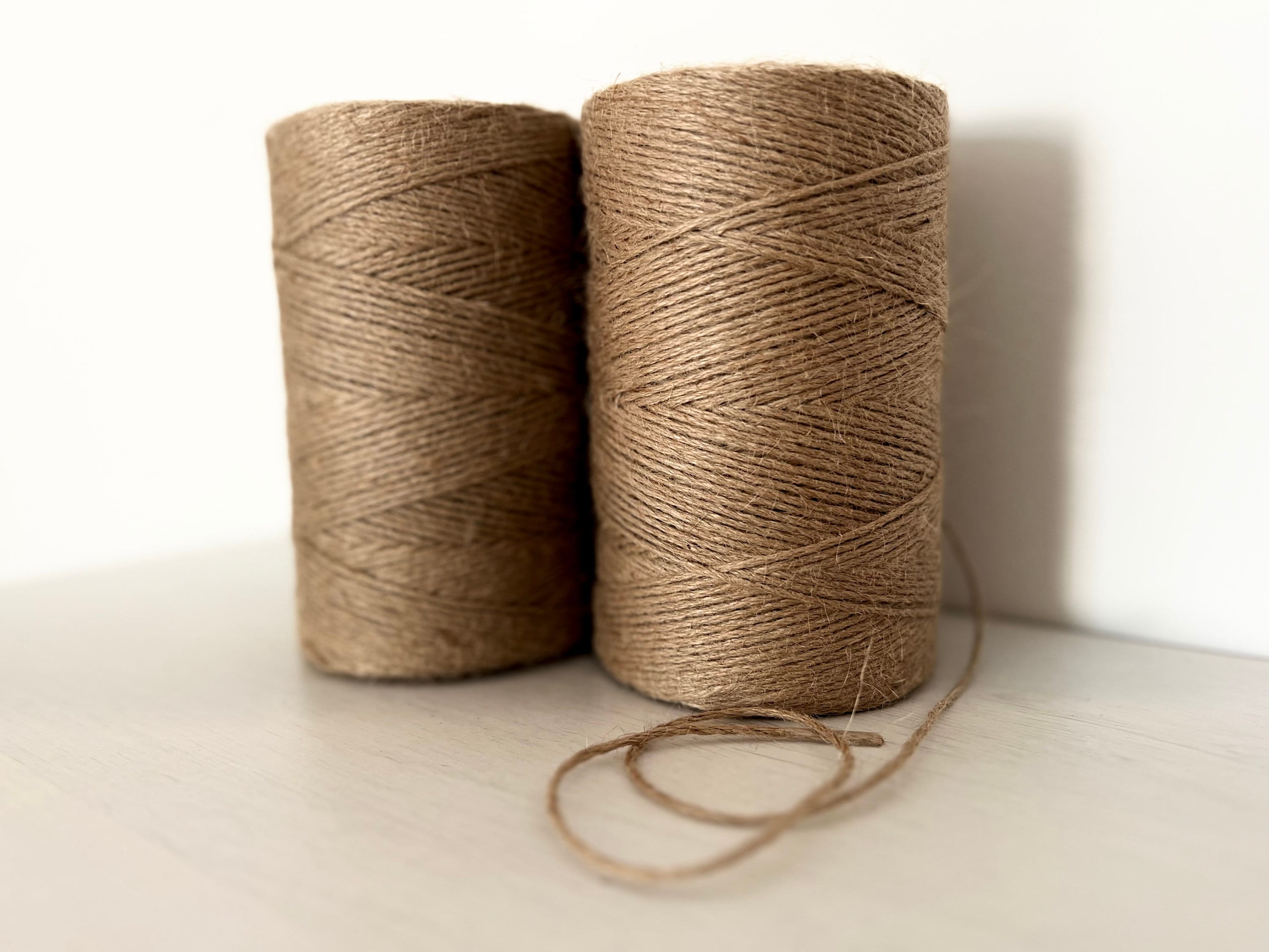 Jute Twine - 1 Ply Brown Roll 285' Jute Twine for Crafts - Soft  Yet Strong Natural Jute String, Burlap String Packaging, Wrapping, Packing  Materials, Decorative Rope Cord for Hanging Craft