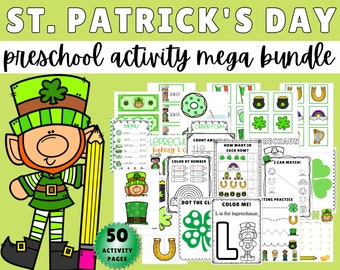 St. Patrick's Day Preschool Activities, St Patrick's Day Preschool Printable, St Patrick's Activities, Preschool St Patrick's Day Worksheet