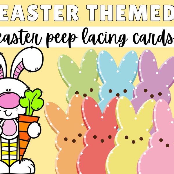 Printable Easter Preschool Activities, Easter Preschool Printable, Easter Activities, Easter Lacing Cards, Easter Learning Activities
