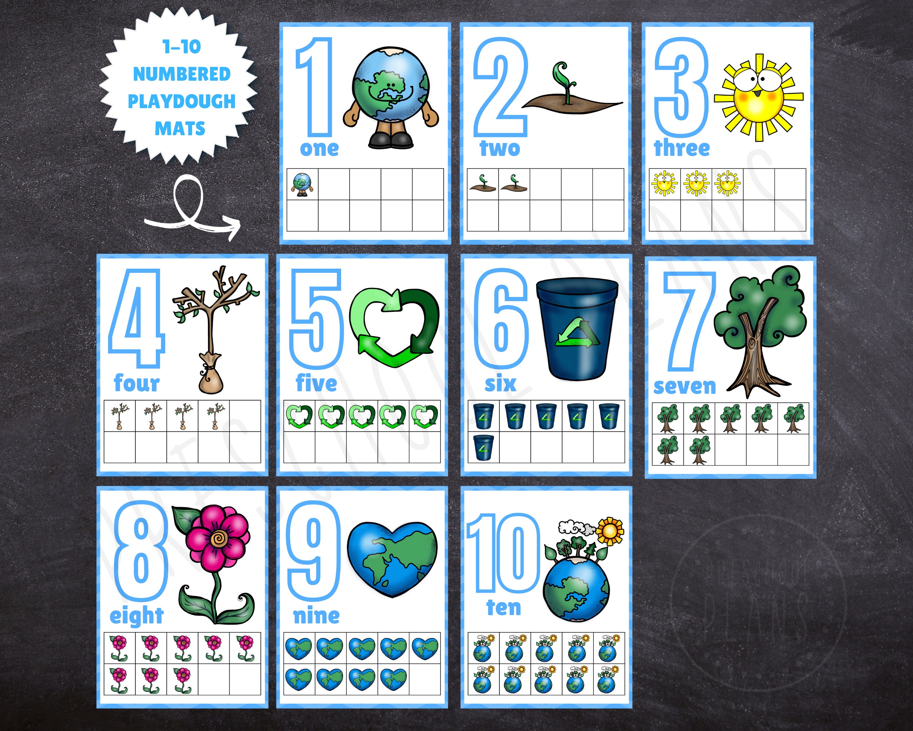 Earth Day Printables Preschool Printable Worksheets - Etsy
