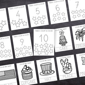 4th of July Activity Pack for Preschoolers, Fun 4th of July Party Games ...