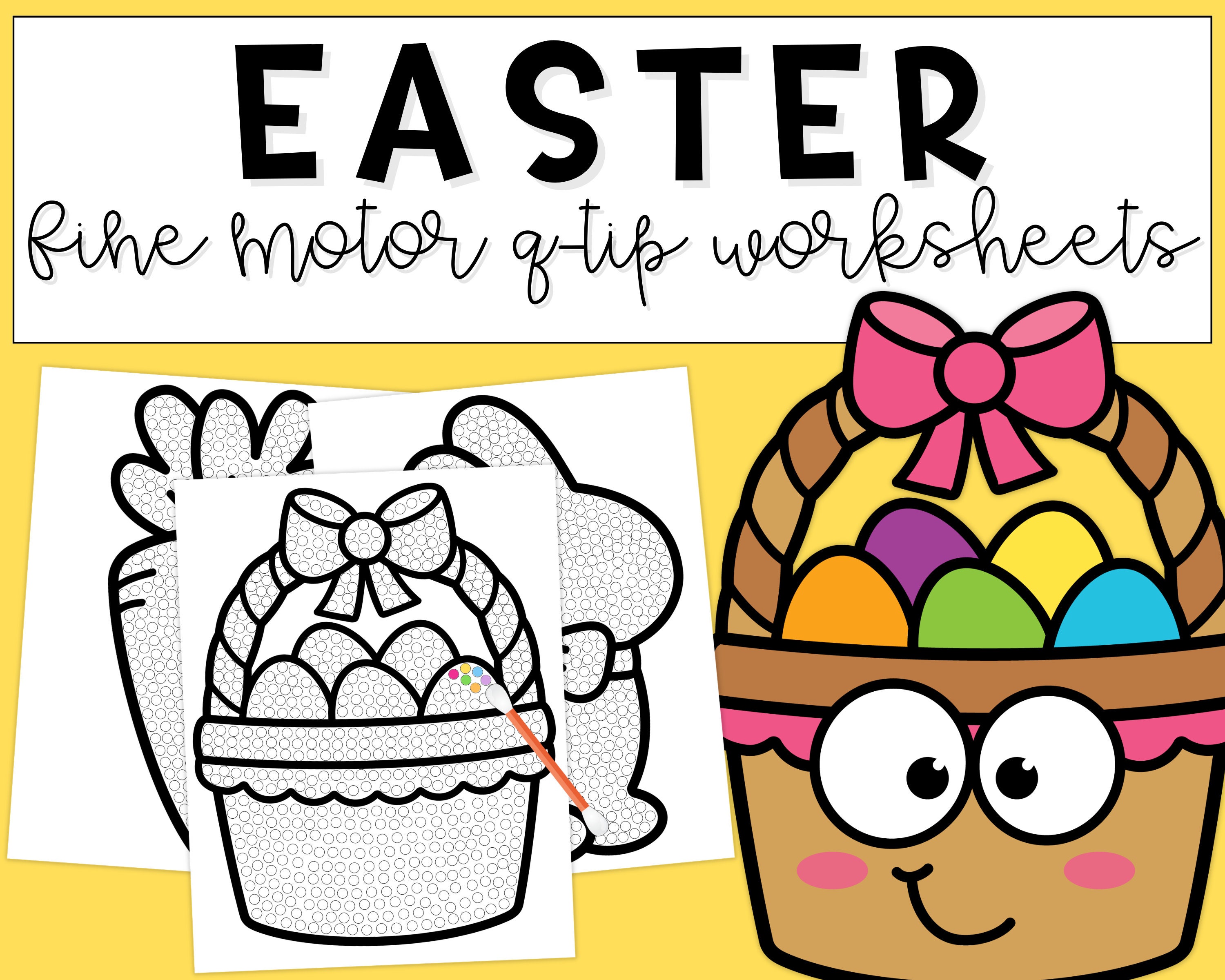 Printable Easter Activities For Kids Preschool Worksheets Etsy