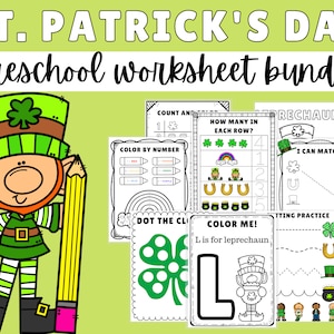 St. Patrick&#39;s Day Preschool Activities, St Patrick&#39;s Day Preschool Printable, St Patrick&#39;s Activities, Preschool St Patrick&#39;s Day Worksheet
