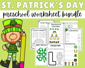 St. Patrick's Day Preschool Activities, St Patrick's Day Preschool Printable, St Patrick's Activities, Preschool St Patrick's Day Worksheet