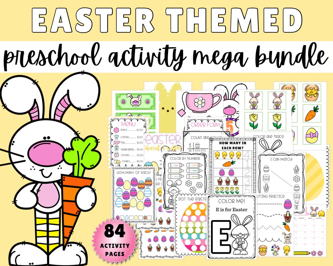 Printable Easter Activities for Kids Preschool Worksheets