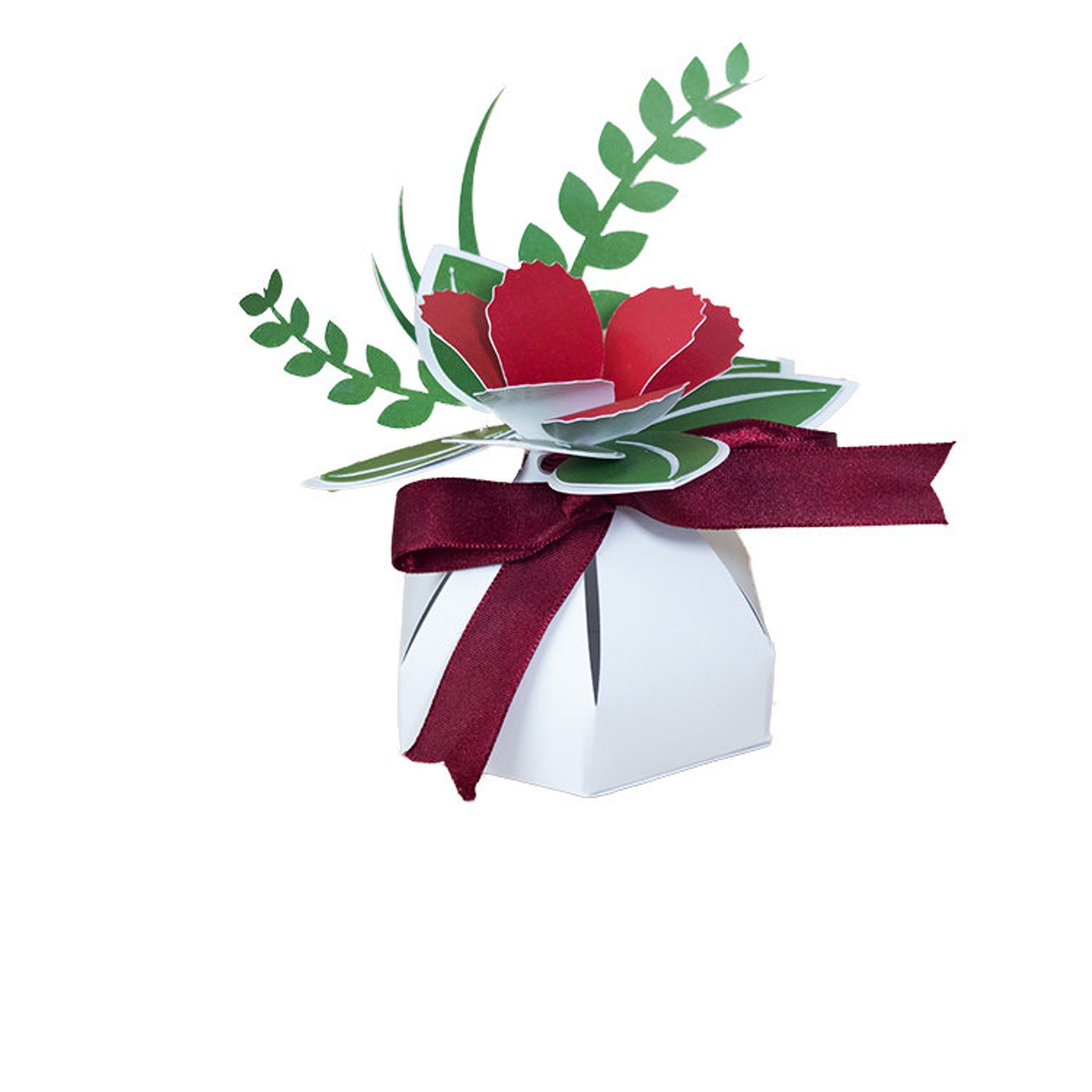 Baby Shower Favor Box SVG Favor Box Template Flower Favor Etsy