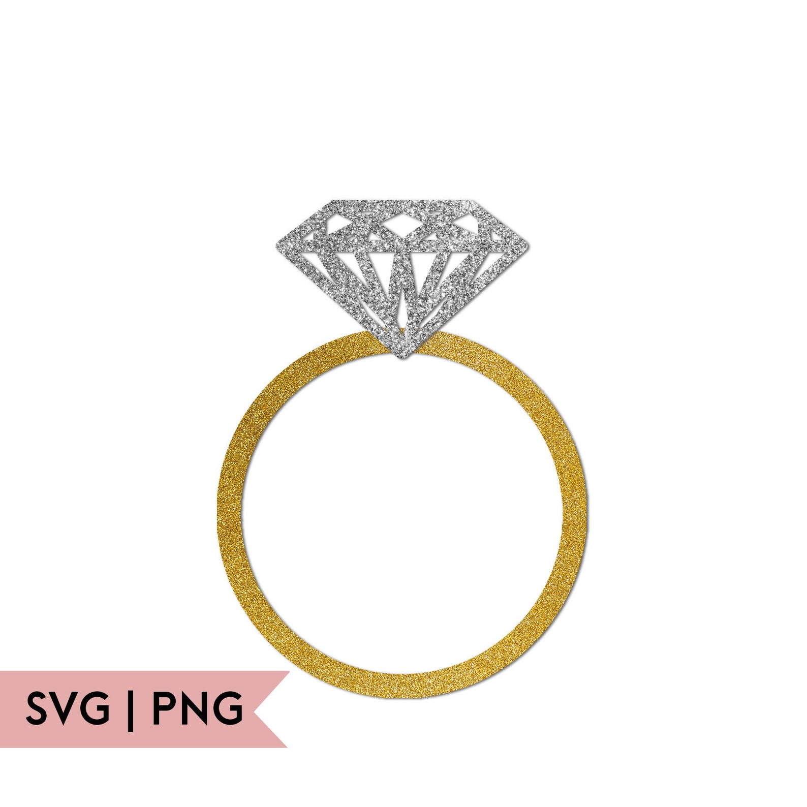 Commercial Use Wedding Diamond Ring Svg Engagament Ring Svg - Etsy