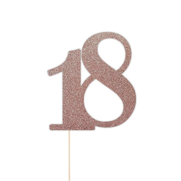 Number SVG Party Decoration | Cricut Template Number | Cake Topper SVG Cake Topper PNG | Number 18 svg | 18th BIrthday svg