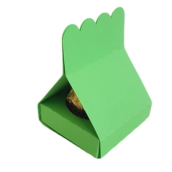 Ferrero Rocher Favor Box Template SVG PNG | Cut File for Cricut, Silhouette, Plotters | Chocolate Treat Bag SVG | Favor Box Templates Cricut