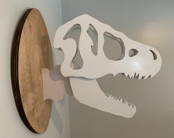 3-D Custom T-Rex Dinosaur Head Wall Hanging