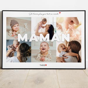 Mom personalized poster with photos, Unique Mother&#39;s Day gift, Personalized gift for mom, Mother&#39;s Day, birthday