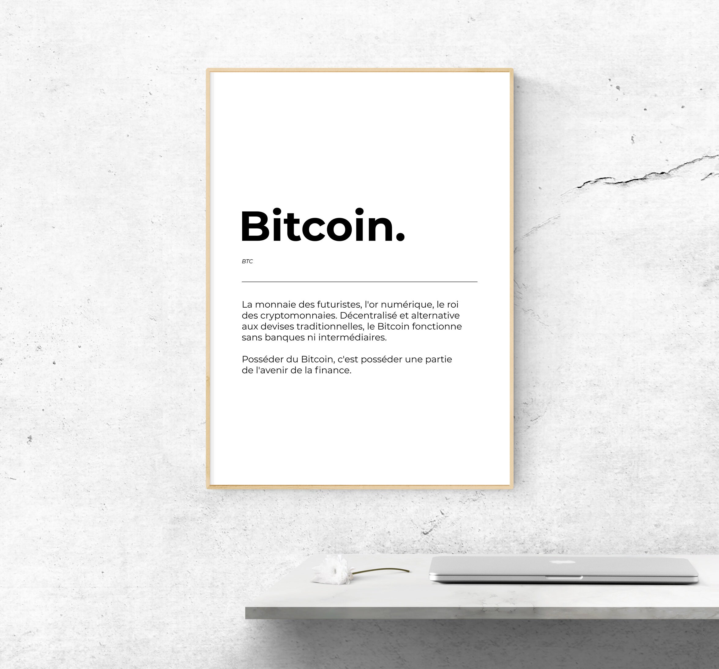 Definition Bitcoin Wall Decoration Cryptocurrency Poster Printed Gift Crypto  Quote - Etsy