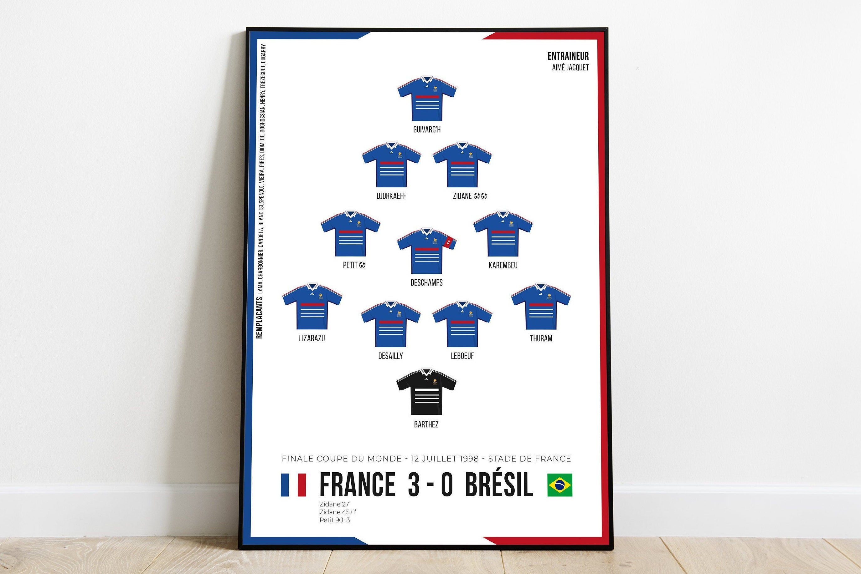 BCX-4985 Toile d'art mural 5 pièces ballon de football affiche en