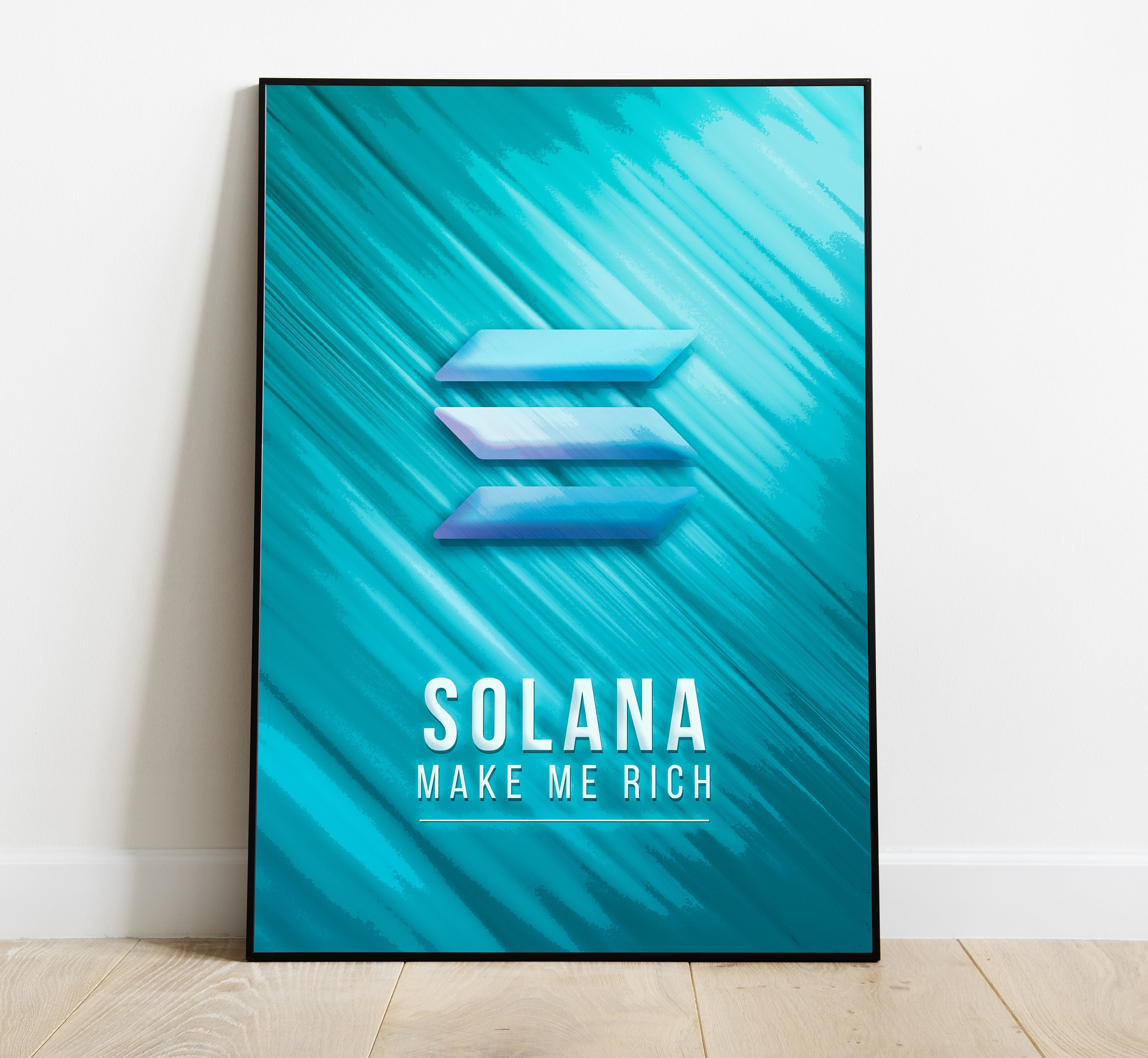 Affiche Solana Art - Crypto Monnaie