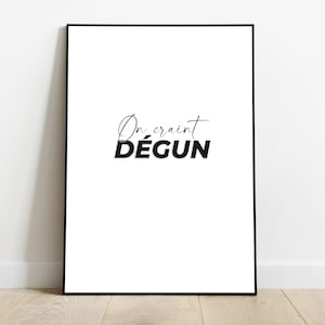 Affiche Marseille citation décoration murale imprimée On craint dégun idée cadeau poster