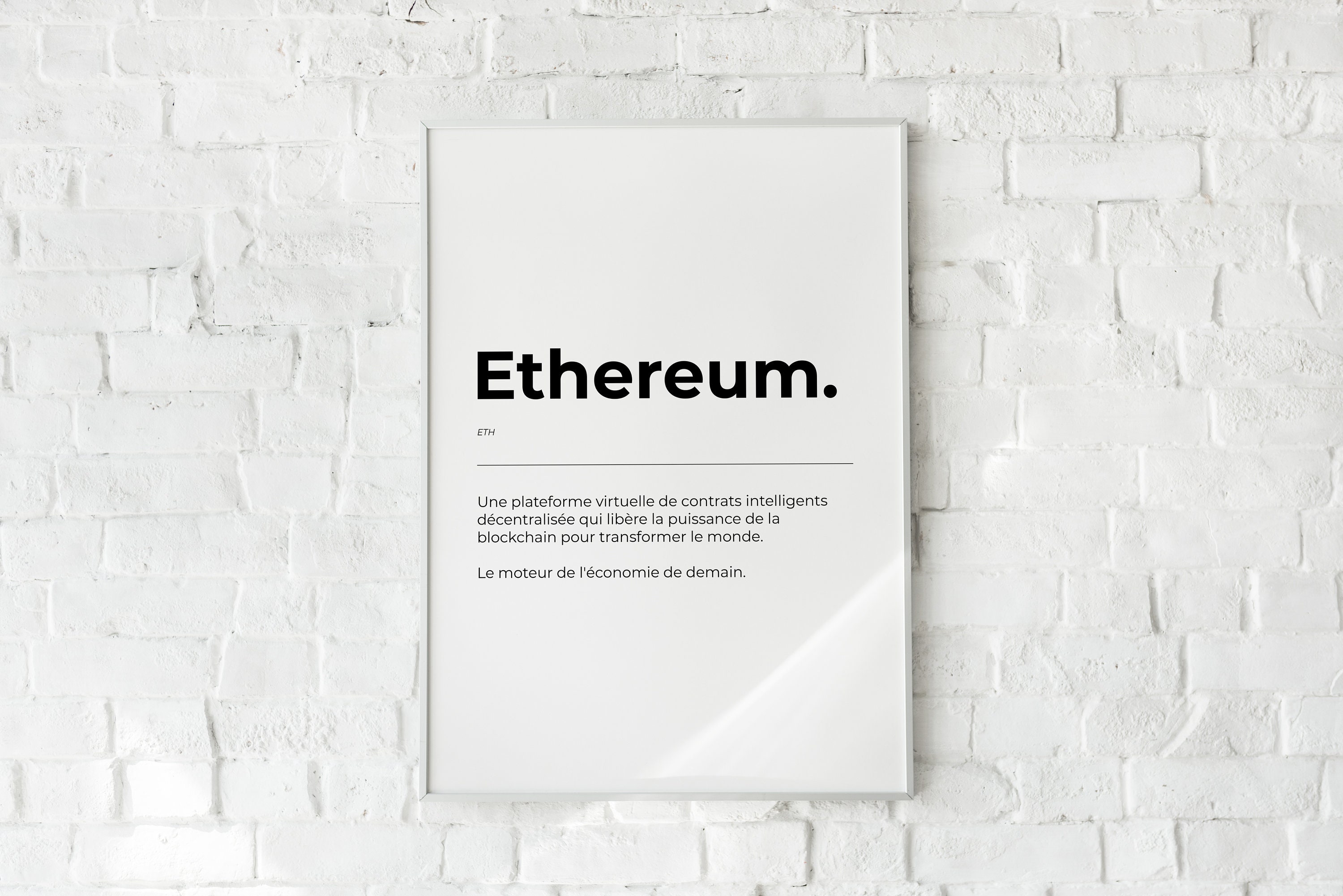 Definition Ethereum Wall Decoration Cryptocurrency Poster Printed Gift  Crypto Quote - Etsy