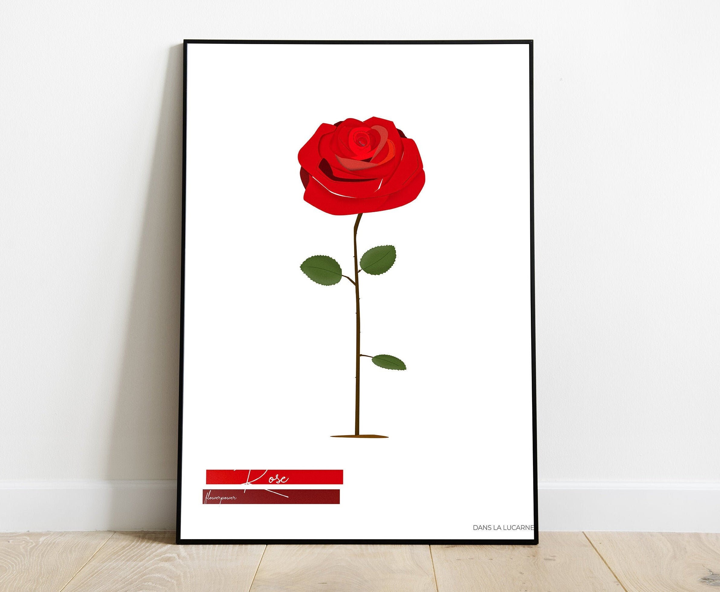 Rose Illustration - Flower Power