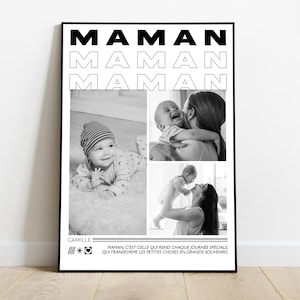MOM personalized poster with photos, Mother&#39;s Day gift, New mother, First Mother&#39;s Day - Gifts for mom - Birthday