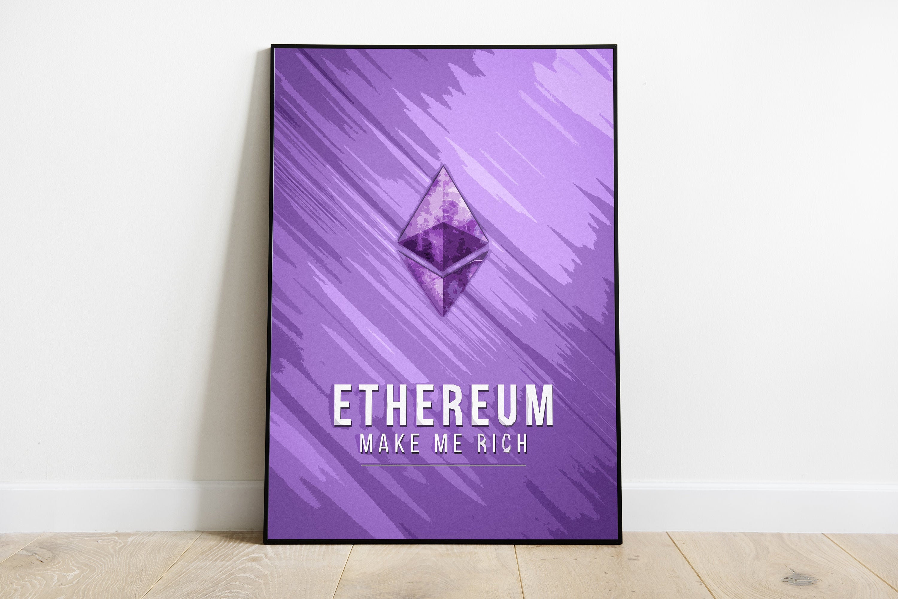 Affiche Ethereum Art - Crypto Monnaie