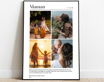 Personalisiertes Mama-Poster mit Fotos, Muttertag, personalisiertes Geschenk für Mama, Muttertag und Geburtstag, Mama-Geschenkidee